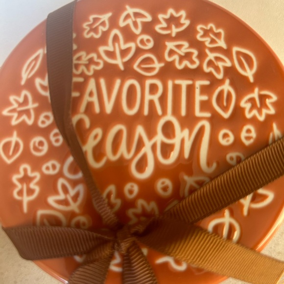 Ceramic Absorbant Coaster Set Favorite Holiday Autumn Harvest Thanksgiving - Picture 2 of 4